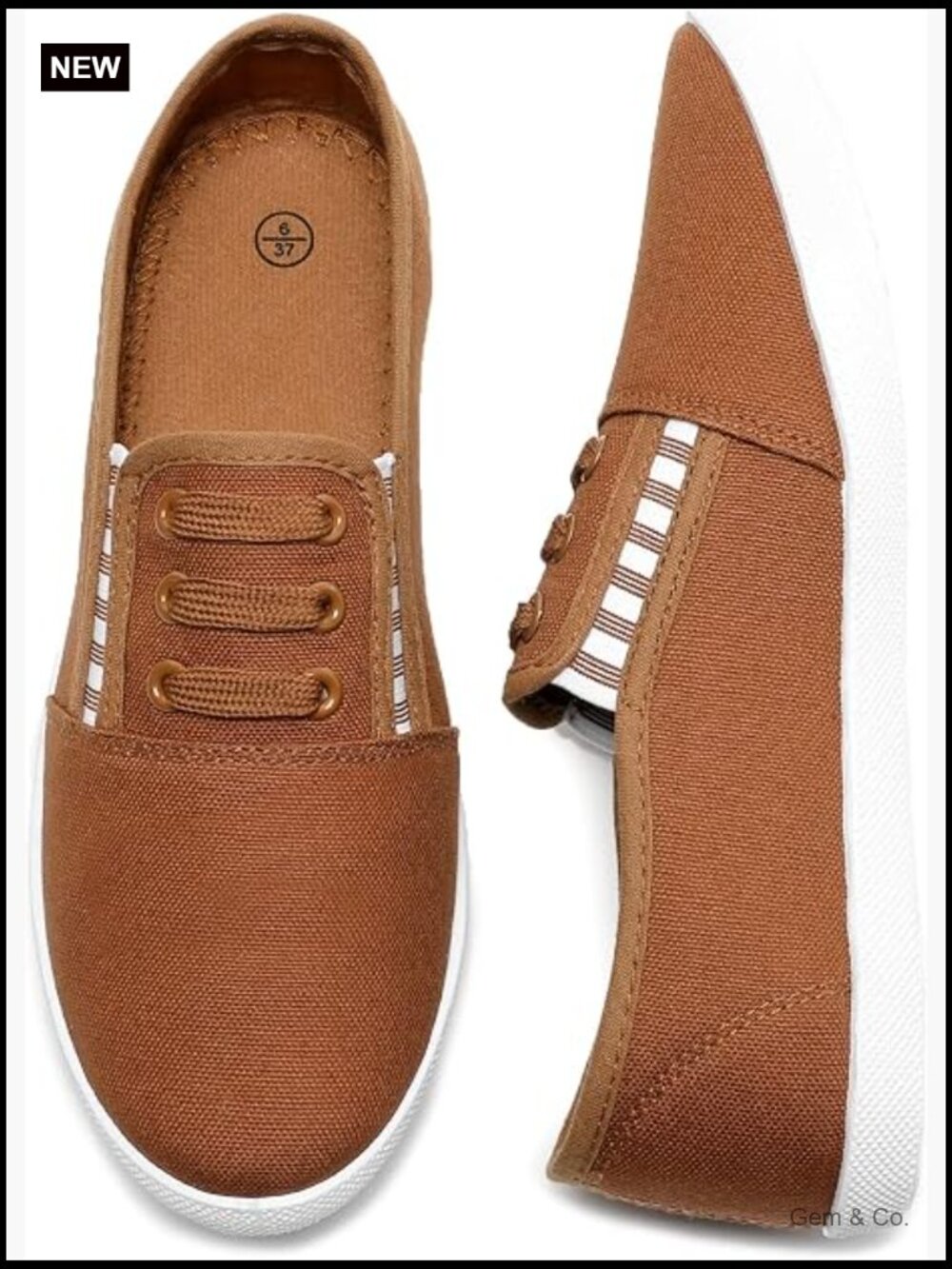 Canvas Slip On Shoes Fashion Sneakers Comfortable Elastic Women's Sneakers